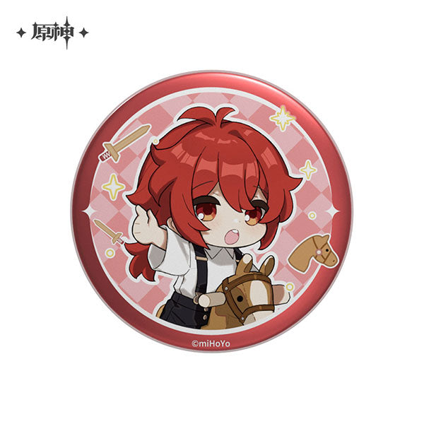 Genshin Impact "Doumu Kichin" Series Deformed Chara Tin Badge