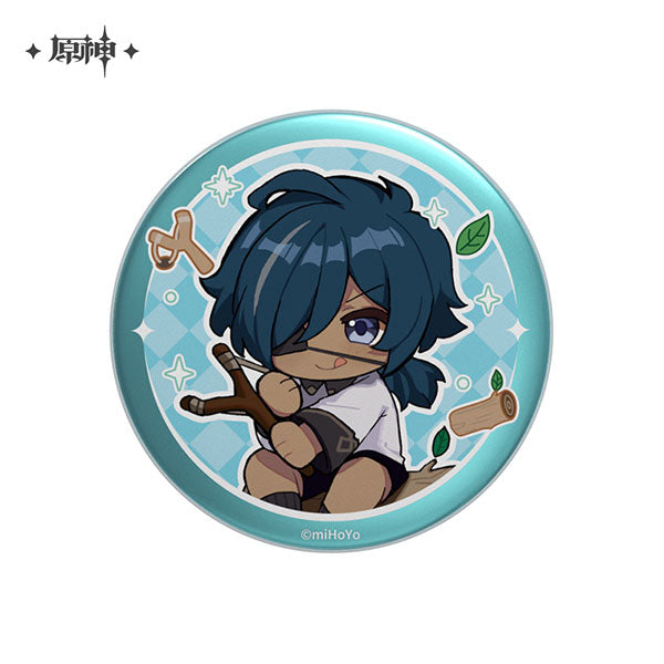 Genshin Impact "Doumu Kichin" Series Deformed Chara Tin Badge