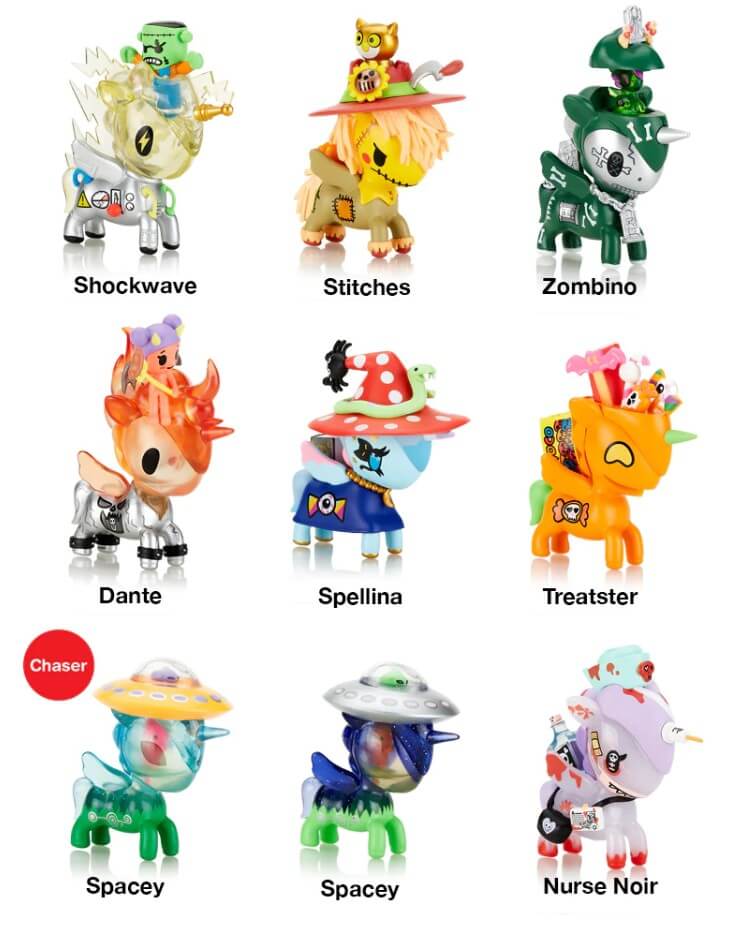 Tokidoki Unicorno After Dark Halloween Series 3 Blind Box