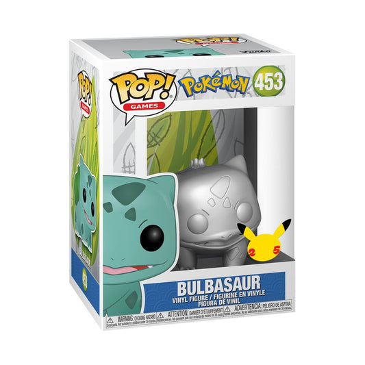 Pokemon Bulbasaur Silver Metallic 25th Anniversary Pop! Vinyl [RS]
