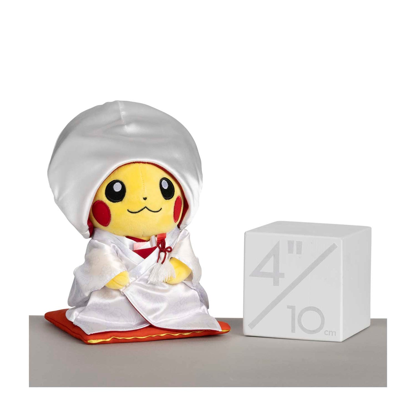 Pokemon Center -EXCLUSIVE- Pikachu Wedding Kimono (Female) Plush 9 1/4 inch